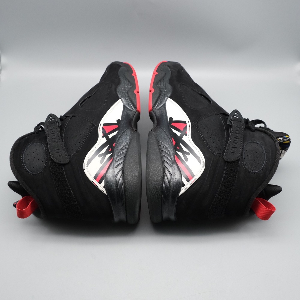 Nike Air Jordan 8 Retro Playoffs Men's Size 10 Sneakers Black/Red 305381-062 - Picture 4 of 16